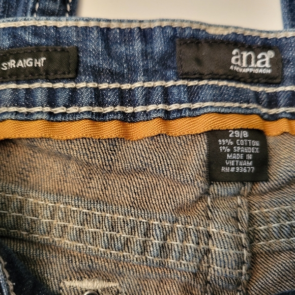 Ana Straight Legged Blue Jeans 29/8 - Picture 2 of 4